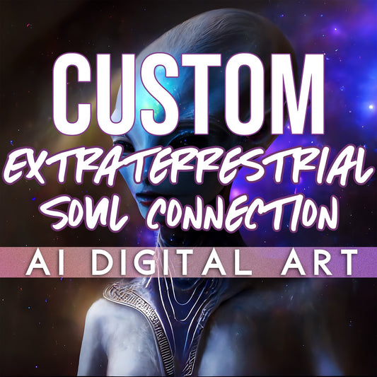 Custom Extraterrestrial Soul Connection Digital Portrait | Spirit Guide Portrait | AI Digital Art | Starseed | Lightworker